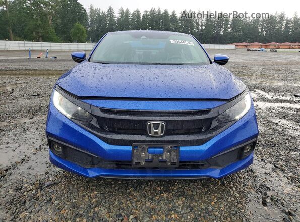 2HGFC4B87KH306754 2019 HONDA CIVIC Синий Вид спереди