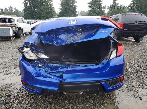 2HGFC4B87KH306754 2019 HONDA CIVIC Синий Вид сзади