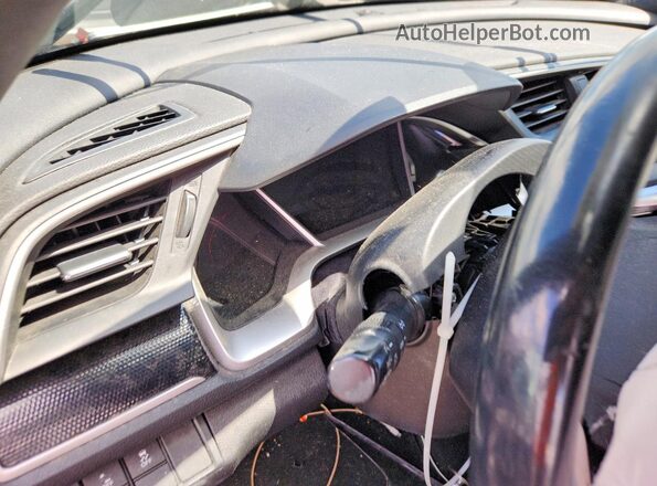 2HGFC4B89LH301735 2020 HONDA CIVIC Gray ხელსაწყოთა პანელის ხედი