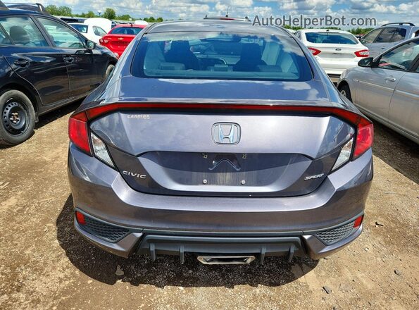 2HGFC4B89LH301735 2020 HONDA CIVIC Gray უკანა ხედი