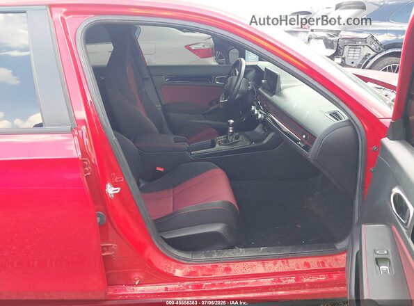 2HGFE1E50SH473371 2025 HONDA CIVIC Red Вид салону спереду