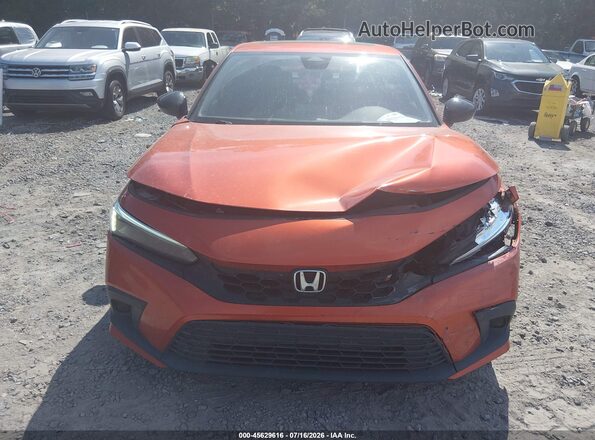 2HGFE1E53NH472803 2022 HONDA CIVIC Orange Vista del cuadro de instrumentos