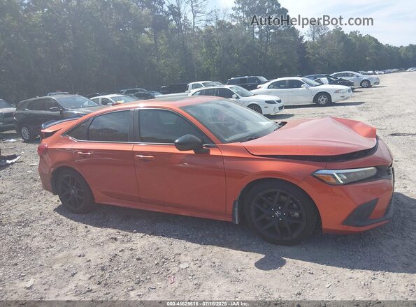 2HGFE1E53NH472803 2022 HONDA CIVIC Orange Vista interior trasera