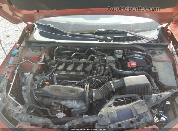 2HGFE1E53NH472803 2022 HONDA CIVIC Orange Vista trasera