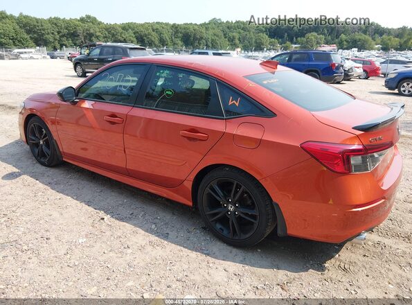 2HGFE1E53NH475104 2022 HONDA CIVIC Orange Հետևի ձախ