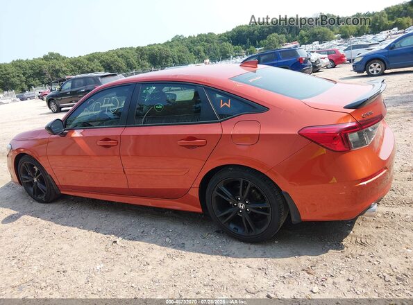 2HGFE1E53NH475104 2022 HONDA CIVIC Orange Սալոնի 360 աստիճան տեսք