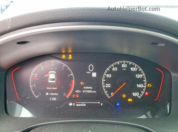 2HGFE1E54RH473691 2024 HONDA CIVIC Blue Vista del cuadro de instrumentos