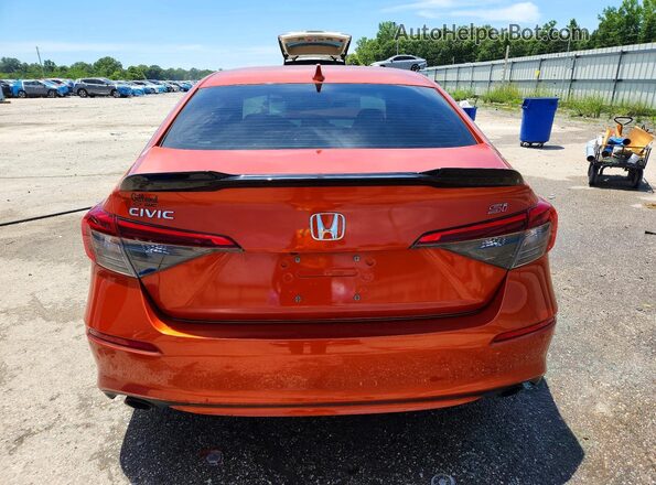 2HGFE1E55NH473841 2022 HONDA CIVIC Orange უკანა ხედი