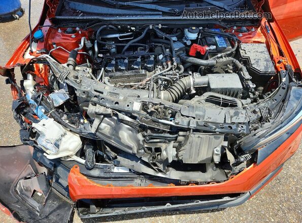 2HGFE1E55NH473841 2022 HONDA CIVIC Orange უკანა სალონის ხედი