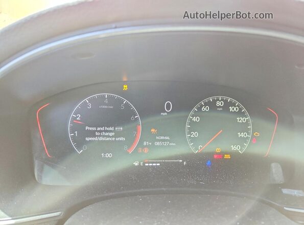 2HGFE1E55NH473841 2022 HONDA CIVIC Orange ხელსაწყოთა პანელის ხედი