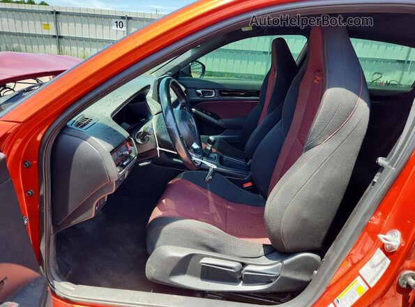 2HGFE1E55NH473841 2022 HONDA CIVIC Orange წინა სალონის ხედი