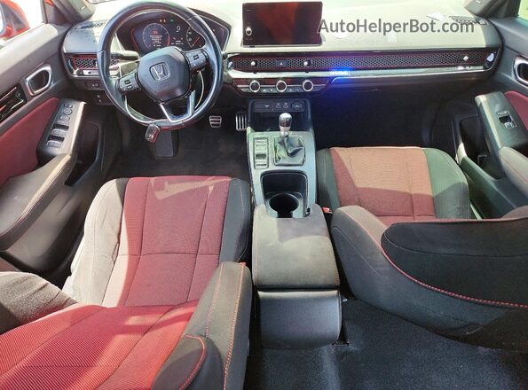 2HGFE1E55NH473841 2022 HONDA CIVIC Orange წინა პანელის ხედი