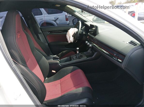 2HGFE1E57PH471477 2023 HONDA CIVIC Белый Вид салона спереди