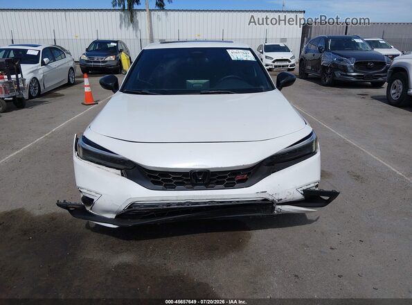 2HGFE1E57PH471477 2023 HONDA CIVIC Белый Вид задней части салона