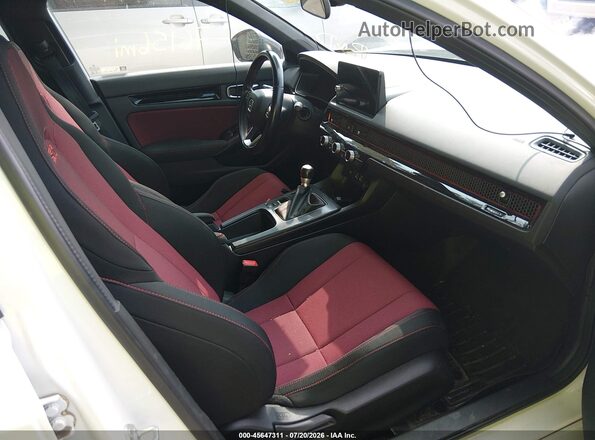 2HGFE1E58PH472671 2023 HONDA CIVIC White წინა სალონის ხედი