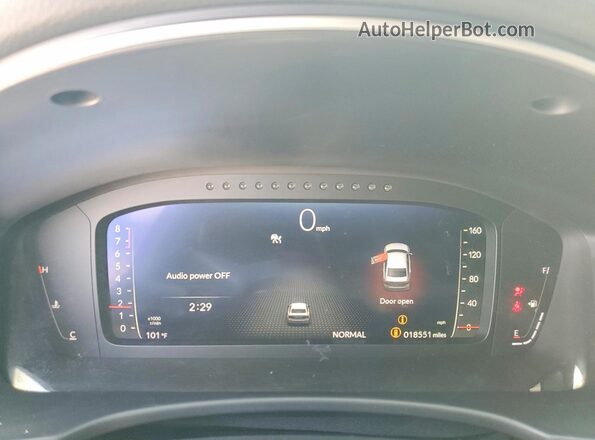 2HGFE1E59TH471765 2026 HONDA CIVIC Black Вид щитка приладів