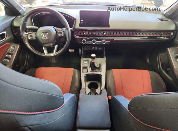 2HGFE1E5XNH473429 2022 HONDA CIVIC Black Առջևի վահանակի տեսք