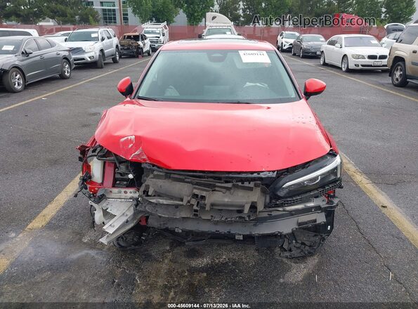 2HGFE1F70NH304570 2022 HONDA CIVIC Red უკანა სალონის ხედი