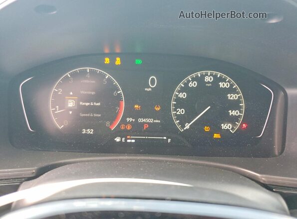 2HGFE1F70RH337980 2024 HONDA CIVIC Gray ხელსაწყოთა პანელის ხედი
