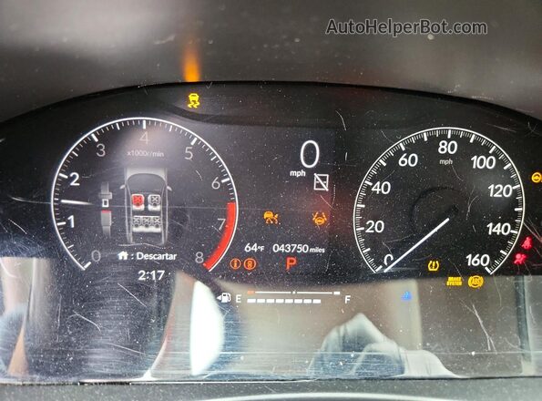 2HGFE1F71NH317702 2022 HONDA CIVIC Silver Instrument cluster view