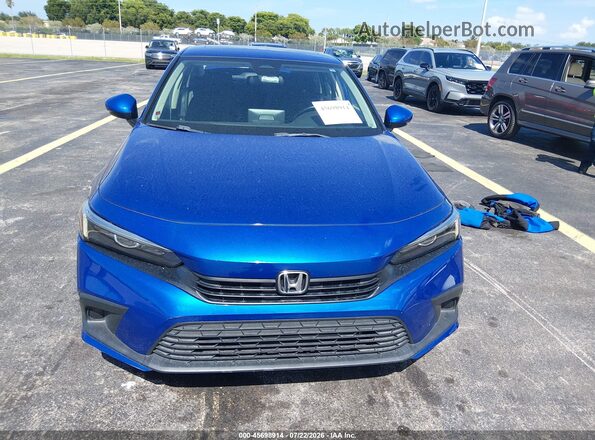 2HGFE1F71PH304175 2023 HONDA CIVIC Blue Սարքավորումների վահանակի տեսք