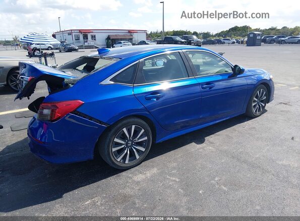 2HGFE1F71PH304175 2023 HONDA CIVIC Blue Հետևի աջ