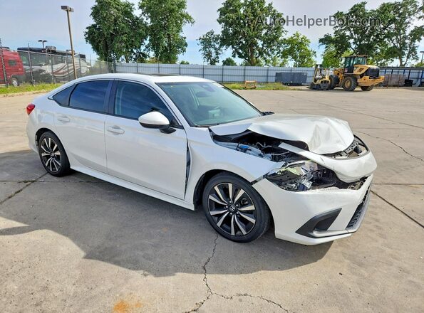 2HGFE1F71PH308825 2023 HONDA CIVIC Белый Передняя правая четверть