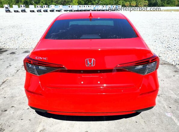 2HGFE1F71PH317170 2023 HONDA CIVIC Red Вид ззаду