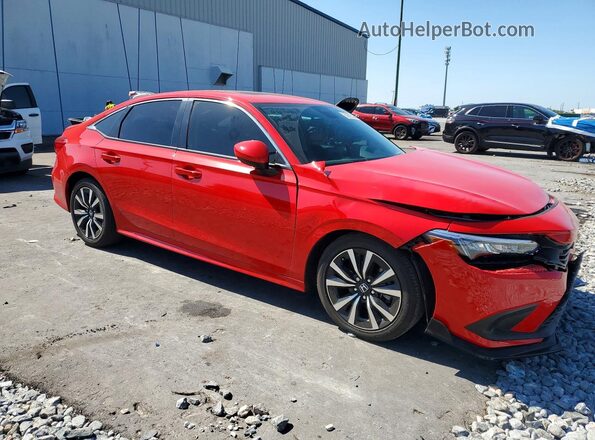 2HGFE1F71PH317170 2023 HONDA CIVIC Red Передня права чверть