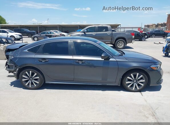2HGFE1F72NH311116 2022 HONDA CIVIC Gray Սալոնի 360 աստիճան տեսք