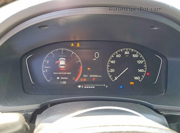 2HGFE1F72PH316934 2023 HONDA CIVIC Black Вид щитка приладів
