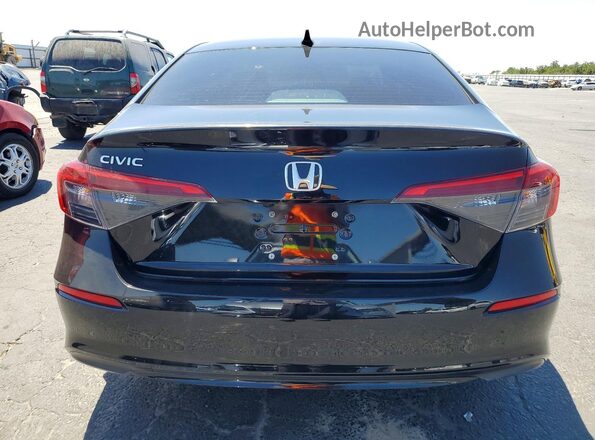 2HGFE1F72PH316934 2023 HONDA CIVIC Black Вид ззаду
