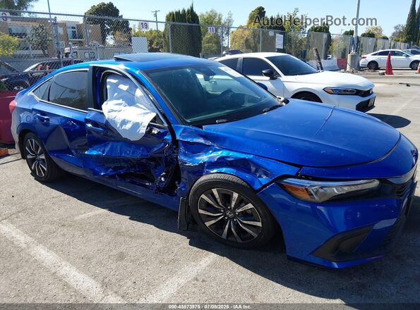 2HGFE1F72RH313969 2024 HONDA CIVIC Blue Front view