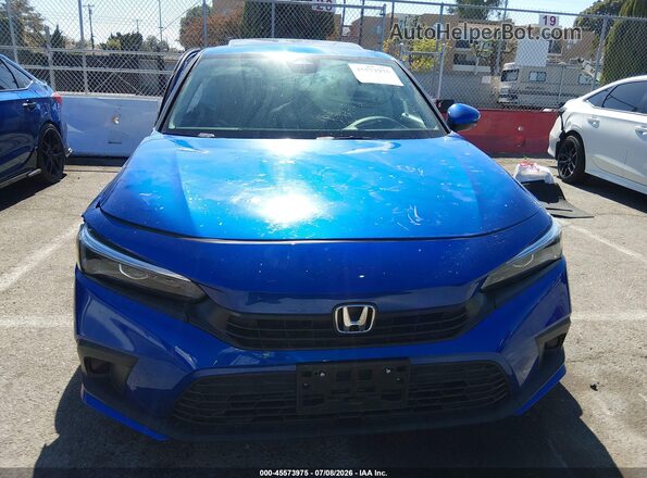 2HGFE1F72RH313969 2024 HONDA CIVIC Blue Instrument cluster view