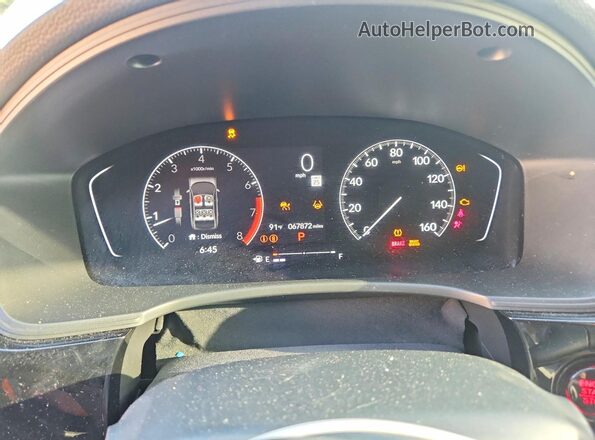 2HGFE1F73PH309930 2023 HONDA CIVIC Blue Instrument cluster view