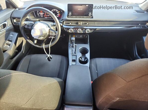 2HGFE1F73PH309930 2023 HONDA CIVIC Blue Dashboard view