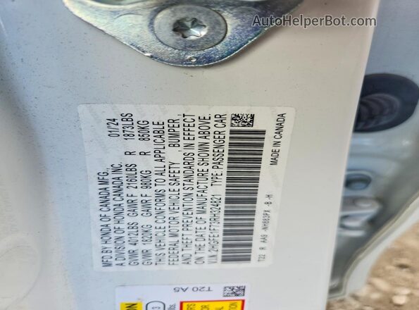 2HGFE1F73RH324821 2024 HONDA CIVIC White Շարժիչի բաժամունքի տեսք