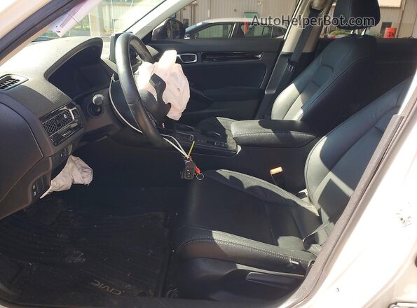 2HGFE1F75PH321125 2023 HONDA CIVIC White Вид салону спереду