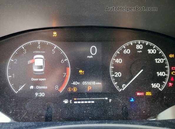 2HGFE1F75PH321125 2023 HONDA CIVIC White Вид щитка приладів