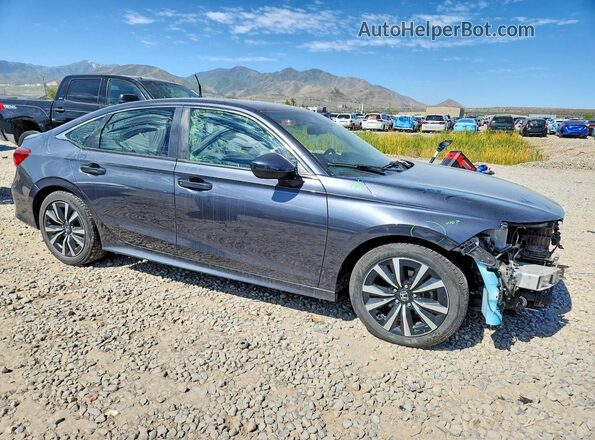 2HGFE1F76NH318151 2022 HONDA CIVIC Серый Передняя правая четверть