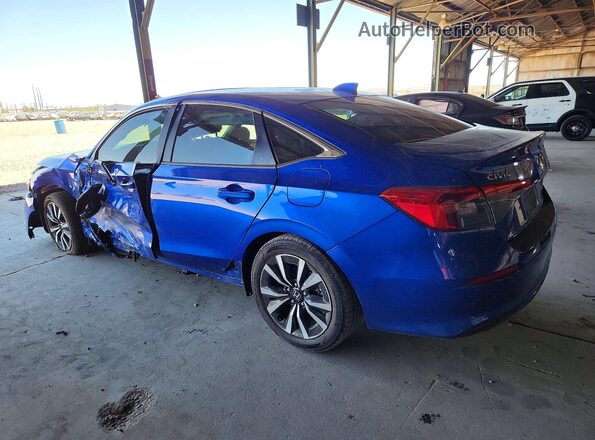 2HGFE1F76PH304558 2023 HONDA CIVIC Blue Հետևի ձախ
