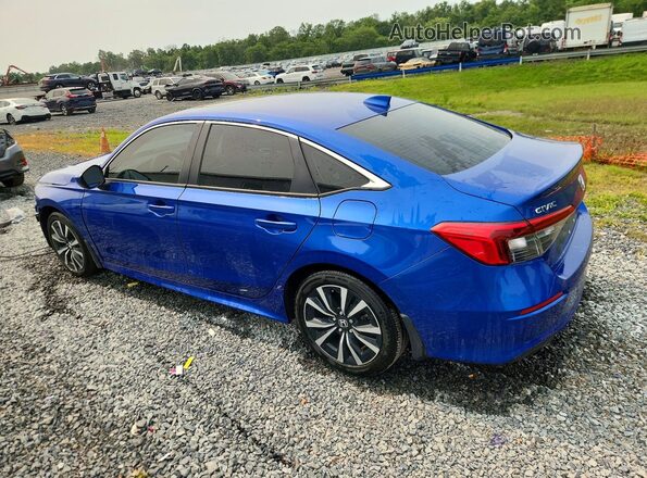 2HGFE1F76PH321702 2023 HONDA CIVIC Blue Rear left