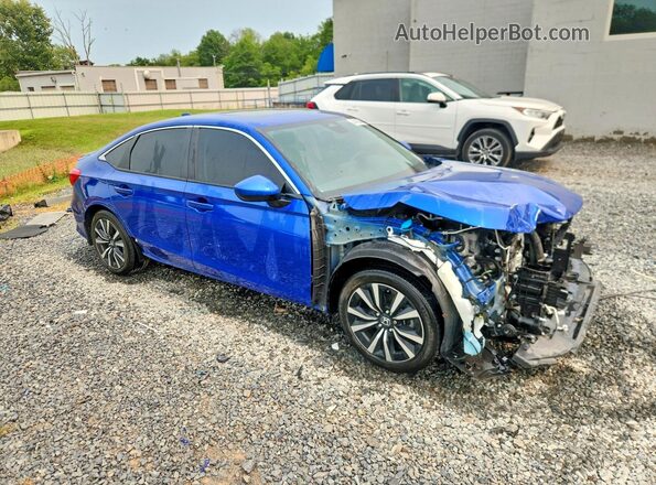 2HGFE1F76PH321702 2023 HONDA CIVIC Blue Front right