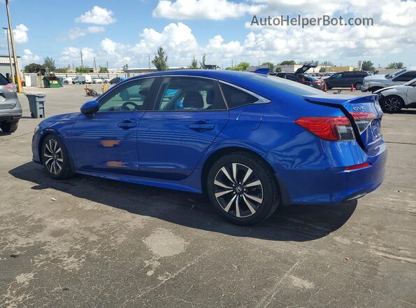 2HGFE1F77NH304503 2022 HONDA CIVIC Blue Rear left