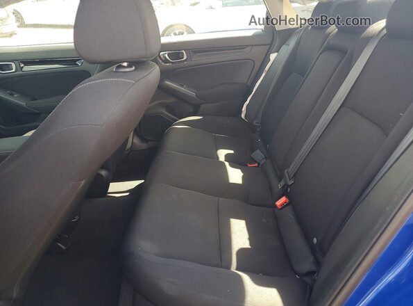 2HGFE1F77NH304503 2022 HONDA CIVIC Blue Rear seats view