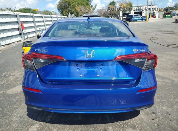 2HGFE1F77NH304503 2022 HONDA CIVIC Blue Rear view
