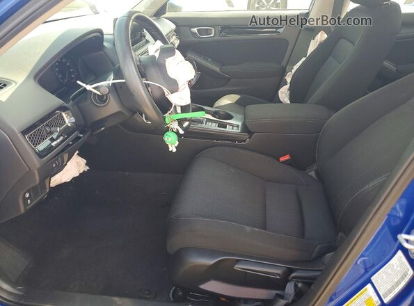 2HGFE1F77NH304503 2022 HONDA CIVIC Blue Front interior view