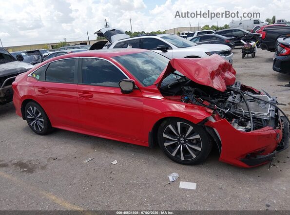 2HGFE1F77RH303695 2024 HONDA CIVIC Red Панорамний вид салону 360°