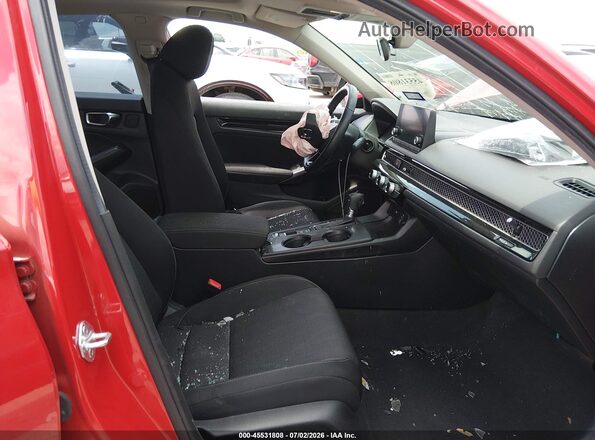 2HGFE1F77RH303695 2024 HONDA CIVIC Red Вид салону спереду
