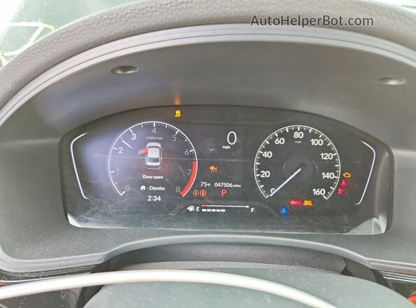 2HGFE1F77RH327687 2024 HONDA CIVIC Black Instrument cluster view